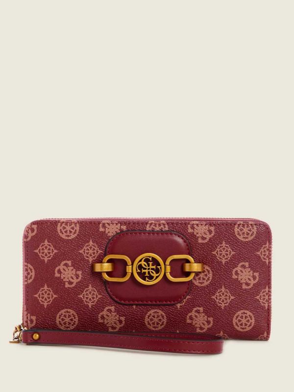 Guess Hensely Logo Large Zip-Around Plånbok Dam Olika Färger | 865417-OXF