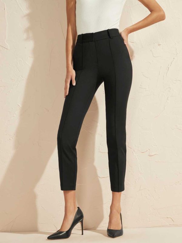 Guess Hollywood Chino Byxor Dam Svarta | 215693-SCH