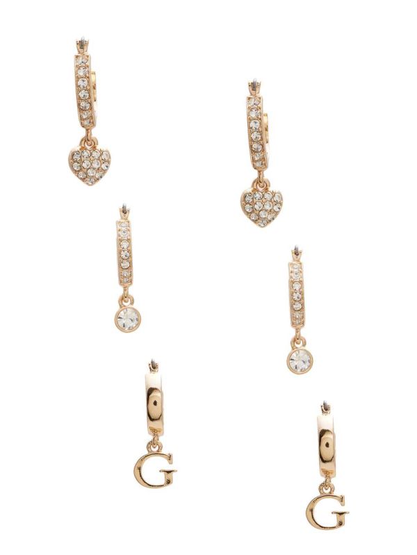 Guess Huggie Hoop Set Örhängen Dam Guld | 240195-AEB