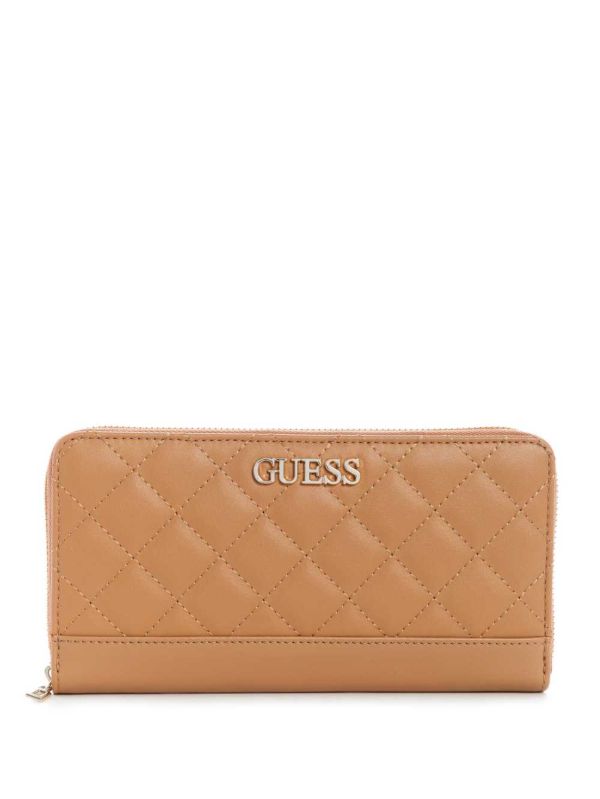 Guess Illy Check Organizer Plånbok Dam Beige | 258146-BPT