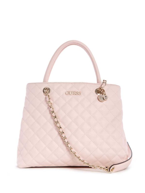 Guess Illy Society Satchel Väska Dam Ljusrosa | 605472-MLG