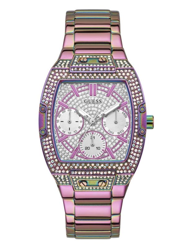 Guess Iridescent Rhinestone Multifunction Klocka Dam Olika Färger | 687519-OVA