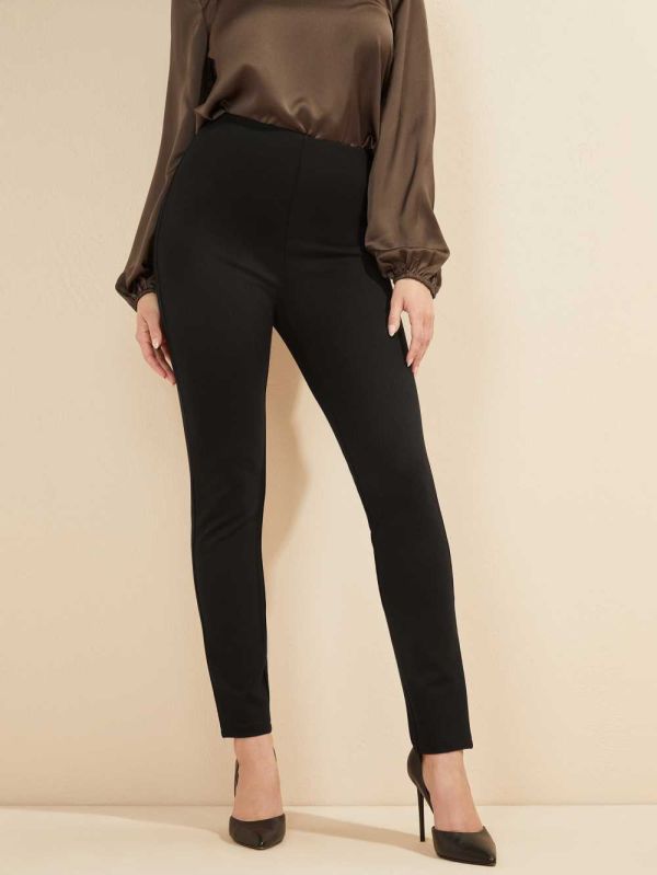 Guess Jane Ponte Leggings Dam Svarta | 726401-NIP
