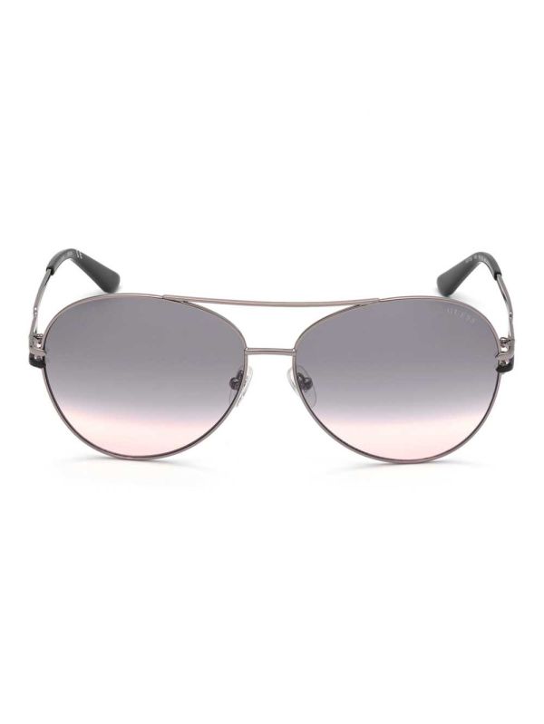 Guess Janet Aviator Solglasögon Dam Silver | 592378-ICX