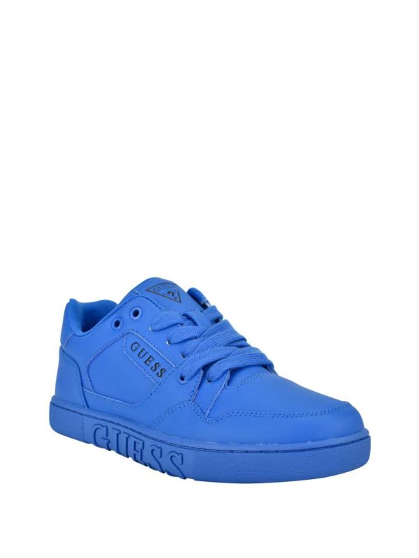Guess Julien Embossed Low-Top Sneakers Dam Blå | 678941-PYQ