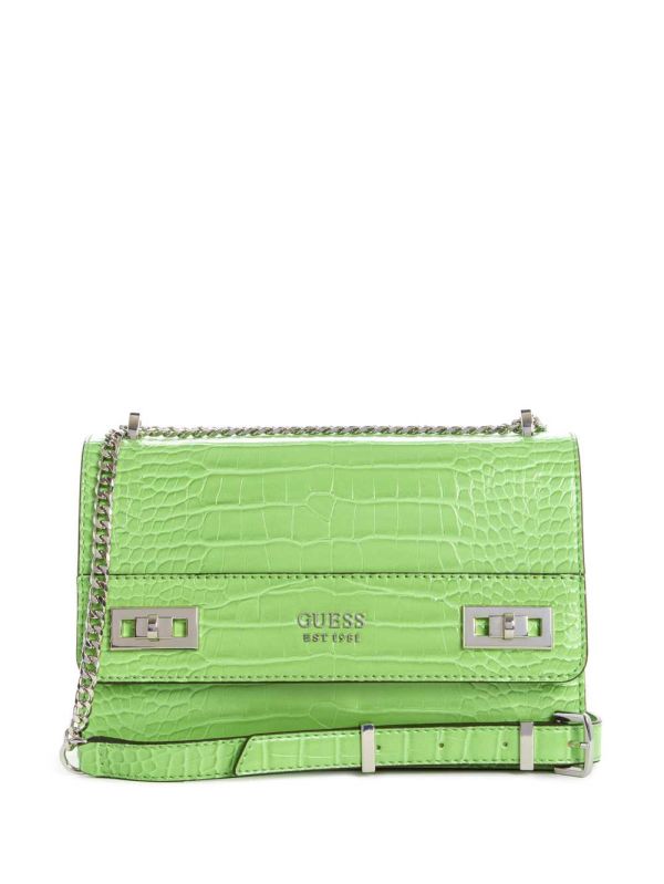 Guess Katey Convertible Crossbody Väska Dam Gröna | 435682-MSF