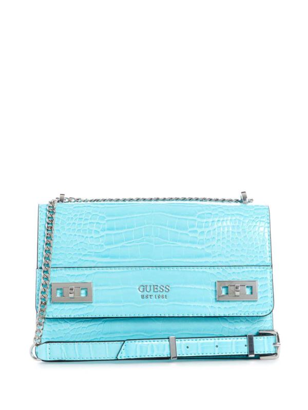 Guess Katey Convertible Crossbody Väska Dam Ljusturkos | 983420-YQV