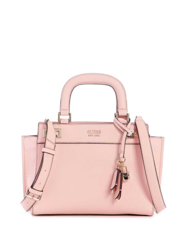 Guess Katey Girlfriend Satchel Väska Dam Rosa Rosa | 187249-JOL