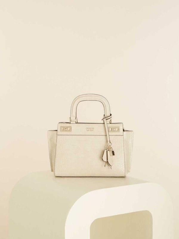 Guess Katey Girlfriend Satchel Väska Dam Grå | 318209-UQH