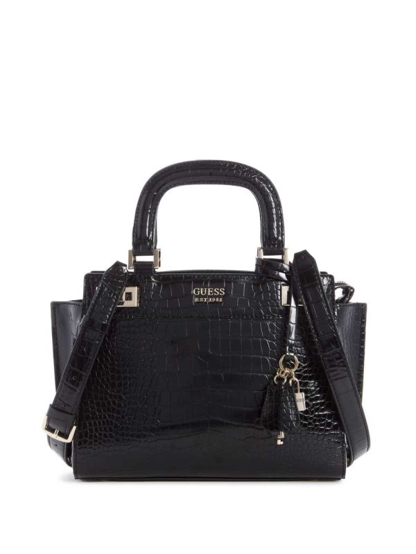 Guess Katey Girlfriend Satchel Väska Dam Svarta | 365741-YXT