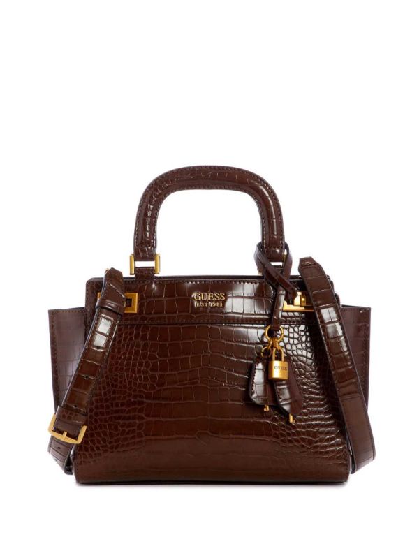 Guess Katey Girlfriend Satchel Väska Dam Bruna | 925041-XHC