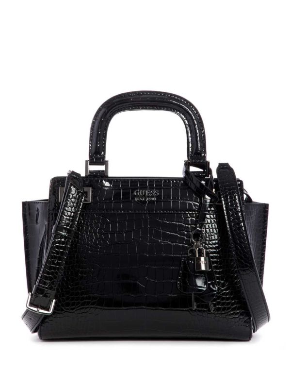 Guess Katey Girlfriend Satchel Väska Dam Svarta | 968150-QWY