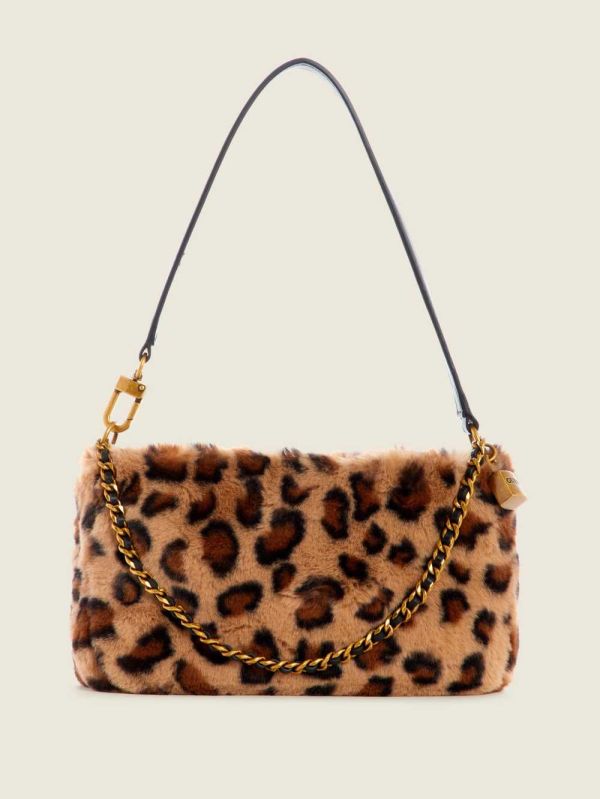 Guess Katey Luxe Leopard Mini Axelväska Dam Leopard | 819073-LPI