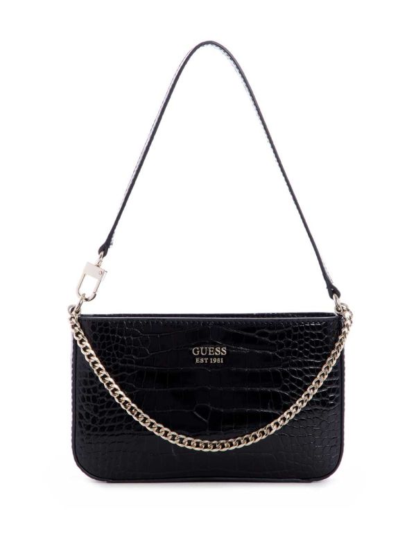 Guess Katey Mini Axelväska Dam Svarta | 428967-GRO