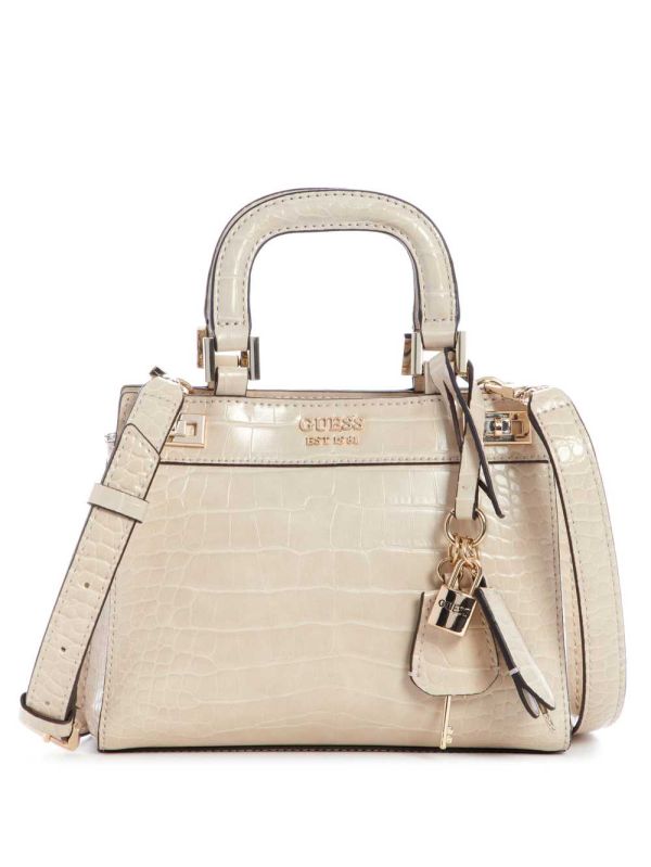 Guess Katey Mini Satchel Väska Dam Grå | 546807-CST
