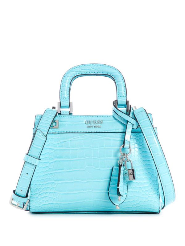 Guess Katey Mini Satchel Väska Dam Ljusturkos | 682437-SUG