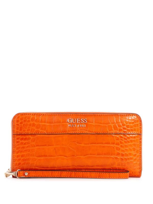 Guess Katey Zip-Around Crossbody Väska Dam Orange | 104893-KXP