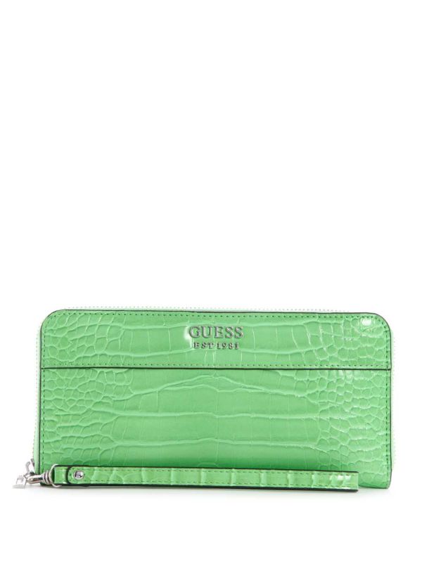 Guess Katey Zip-Around Crossbody Väska Dam Gröna | 734680-AFB