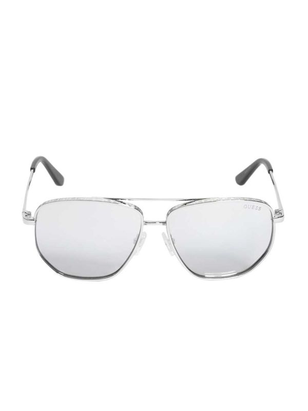 Guess Kelly Aviator Solglasögon Dam Silver | 479682-WFY