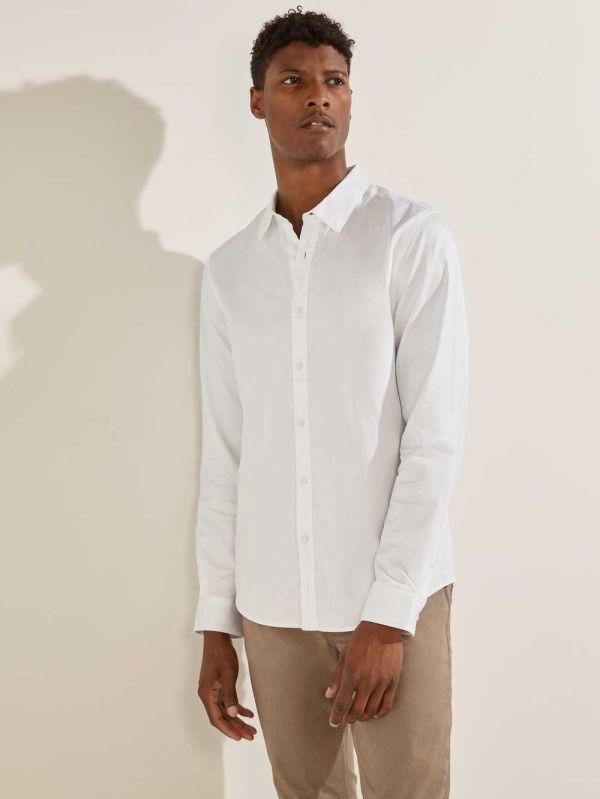 Guess Kent Dobby Skjorta Herr Vita | 381204-HCP