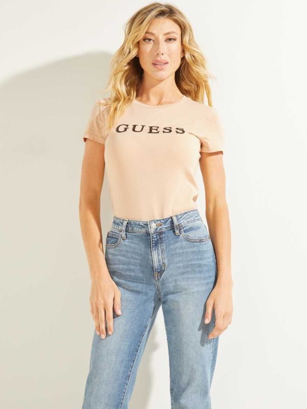 Guess Kimetz T-shirt Dam Platina | 428093-YGT