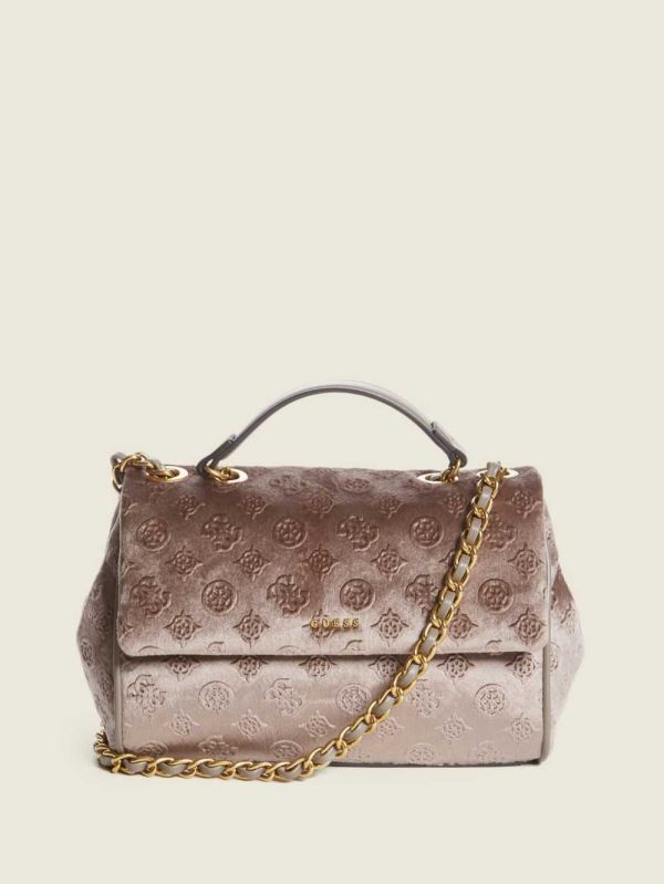Guess Kimi Logo Convertible Crossbody Väska Dam Grå Vita | 380192-AYB