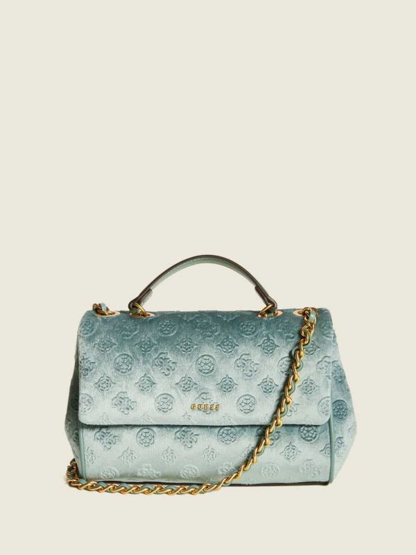 Guess Kimi Logo Convertible Crossbody Väska Dam Ljusturkos | 694031-MZA