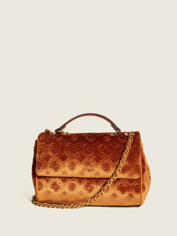 Guess Kimi Logo Convertible Crossbody Väska Dam Mörkkungsblått | 952371-HBO