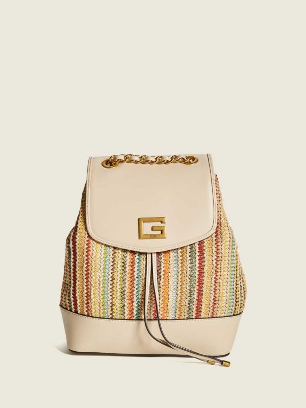 Guess Kimi Ryggsäck Dam Ljusbeige | 728043-QJI