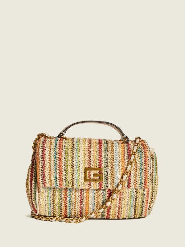Guess Kimi Small Convertible Crossbody Väska Dam Ljusbeige | 629518-USG