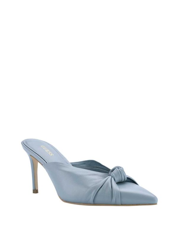 Guess Knot Front Pointed Tå Mules Mules Skor Dam Gröna | 389067-ROY