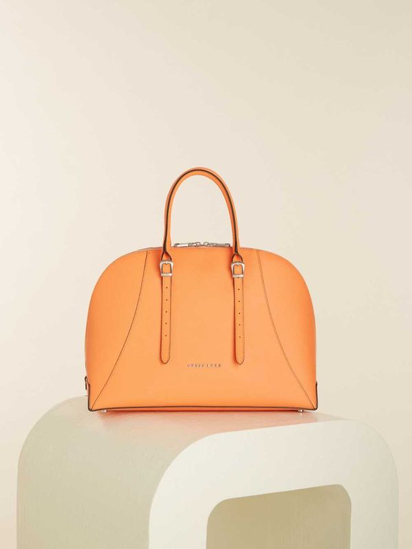Guess Lady Luxe Dome Satchel Väska Dam Orange | 029341-NZO