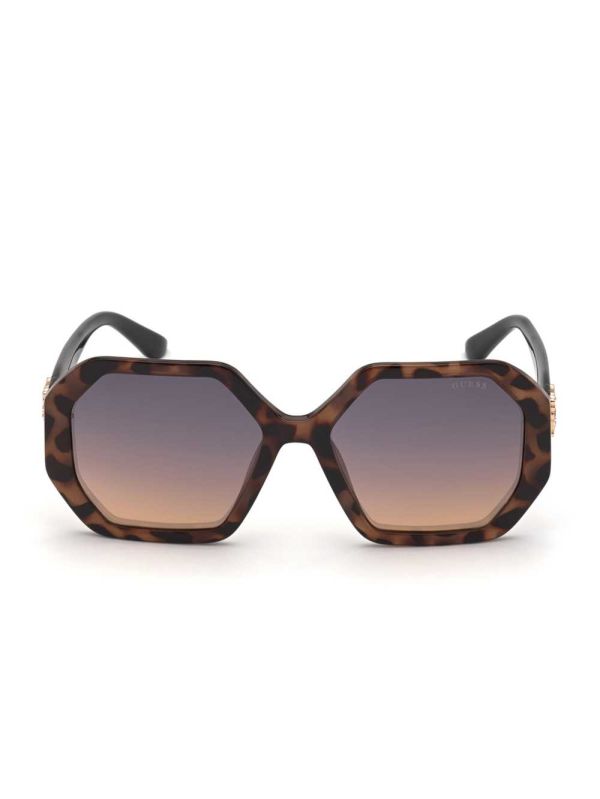 Guess Larissa Geometric Solglasögon Dam Bruna | 516903-LPD