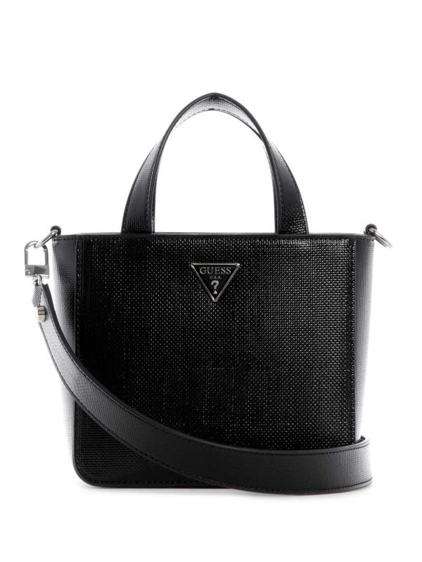 Guess Layla Mini Toteväska Dam Svarta | 184309-ZTQ
