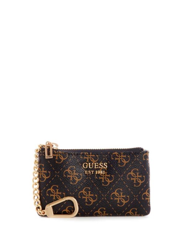Guess Layla Zip Pouch Plånbok Dam Bruna Olika Färger | 316875-QEK
