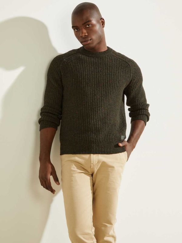 Guess Lester Hunter Jumper Tröjor Herr Gröna | 514297-PJE