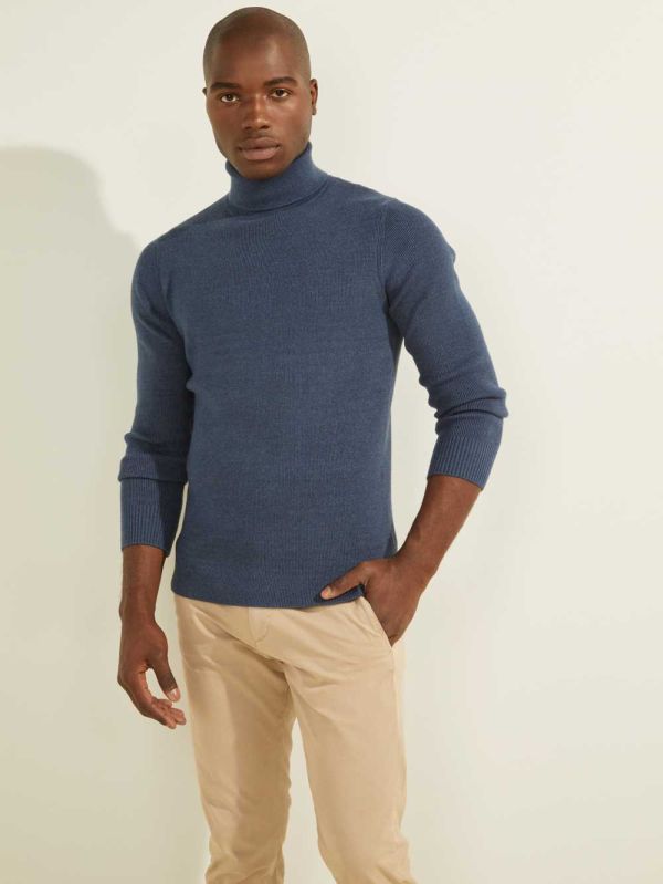 Guess Liam Ribbed Tröjor Herr Tvätt Olika Färger | 250791-ZSW