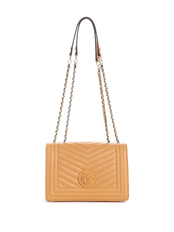Guess Lida Convertible Crossbody Väska Dam Aprikos | 507638-OTG