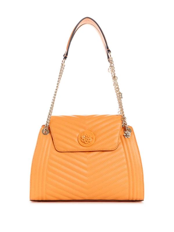 Guess Lida Convertible Satchel Väska Dam Aprikos | 859217-BXC