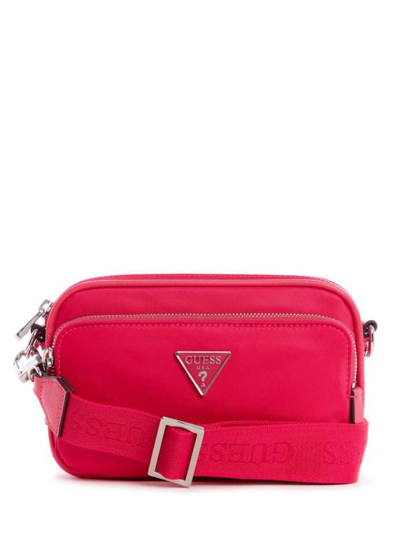 Guess Little Bay Camera Crossbody Väska Dam Fuchsia | 438726-DHE