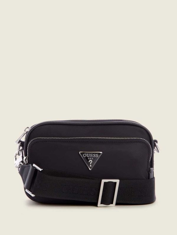 Guess Little Bay Camera Crossbody Väska Dam Svarta | 705892-TFR