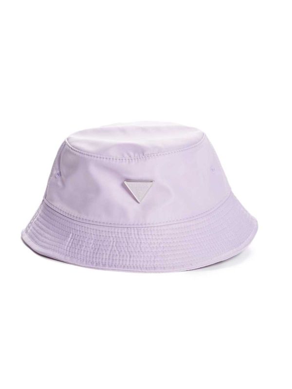 Guess Logo Emblem Nylon Bucket Hatt Dam Ljusrosa | 807653-QTP
