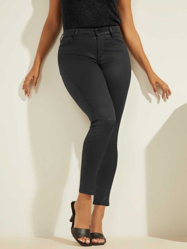 Guess Lushed Skinny Rockar Dam Svarta | 527601-KUL