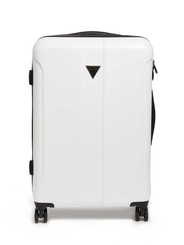 Guess Lustre 24" Spinner Suitcase Resväska Dam Vita | 654712-AUS