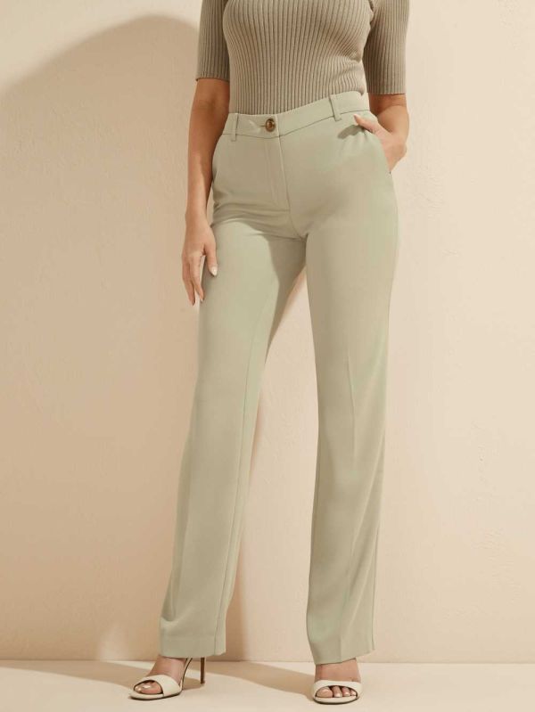 Guess Maya Breda-Leg Genesis Byxor Dam Mintgröna | 398540-ZVS