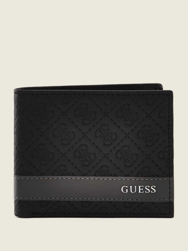 Guess Mesa Double Billfold Plånbok Herr Svarta Grå | 739862-DOA