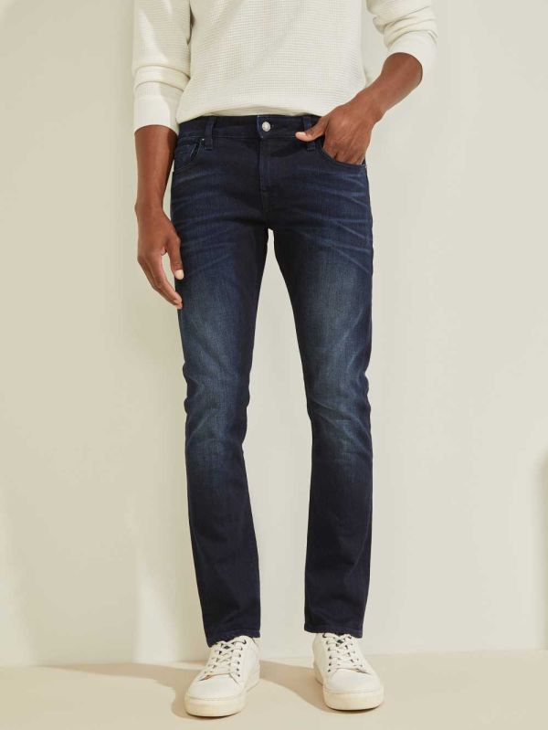 Guess Miami Super Skinny Jeans Herr Mörkblå | 197458-IUQ