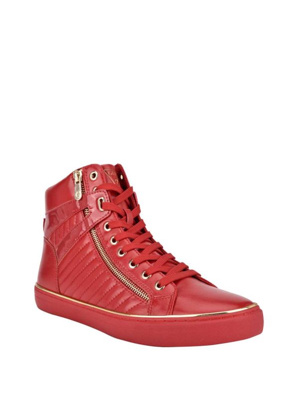 Guess Million High-Top Sneakers Herr Röda Olika Färger | 975684-CLF