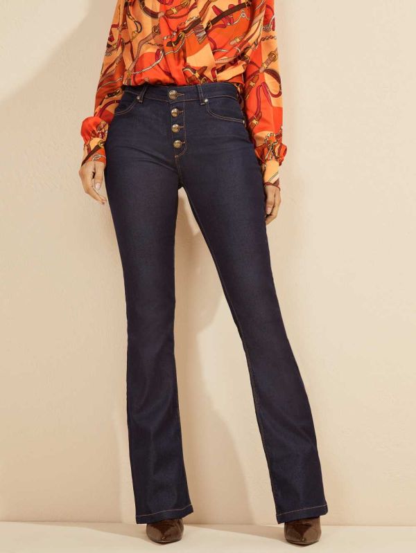 Guess Mini Flare Denim Byxor Dam Blå Tvätt | 310564-IVS