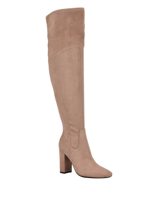 Guess Mireya Over-The-Knee Stövlar Dam Beige | 814327-WRZ